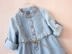 Váy bé gái giả váy denim dài tay 2018 xuân hè mới cho bé công chúa thêu váy Hàn Quốc