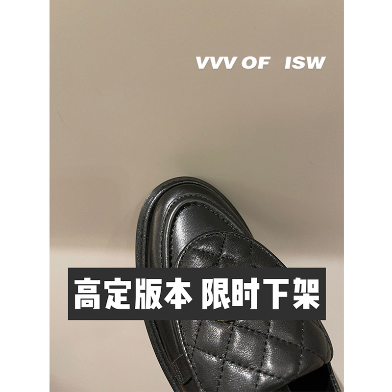 Isw High-End Edition Limited-Time Removal from Shelves 2026 Autumn New Quilted Metal Buckle Loafers Women's Flat Leather Shoes Women Isw High-End Edition Limited-Time Removal from Shelves 2026 Autumn New Quilted Metal Buckle Loafers Women's Flat Leather Shoes Women