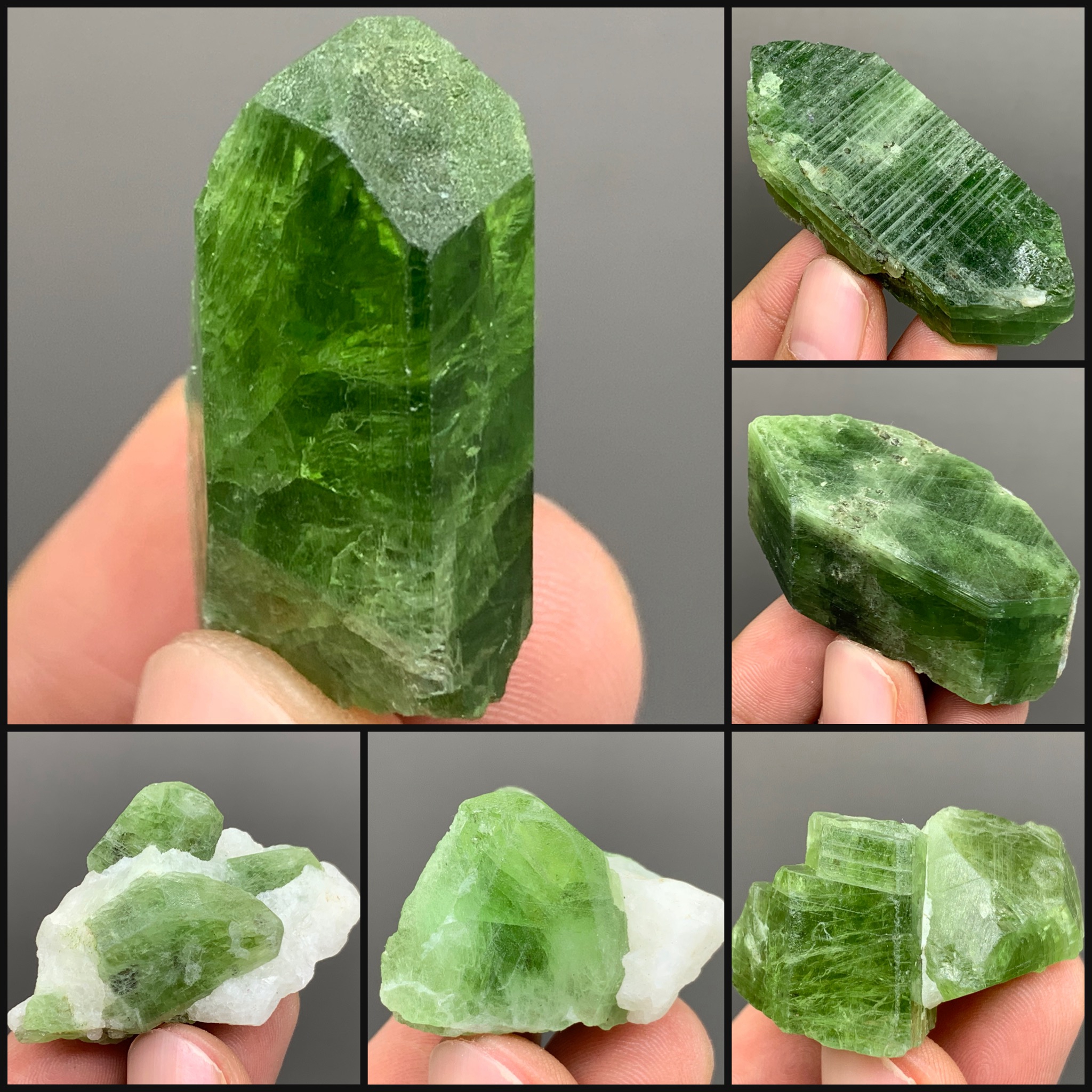 透輝石水晶天然鉱物結晶鉱石標本コレクション装飾用原石装飾品