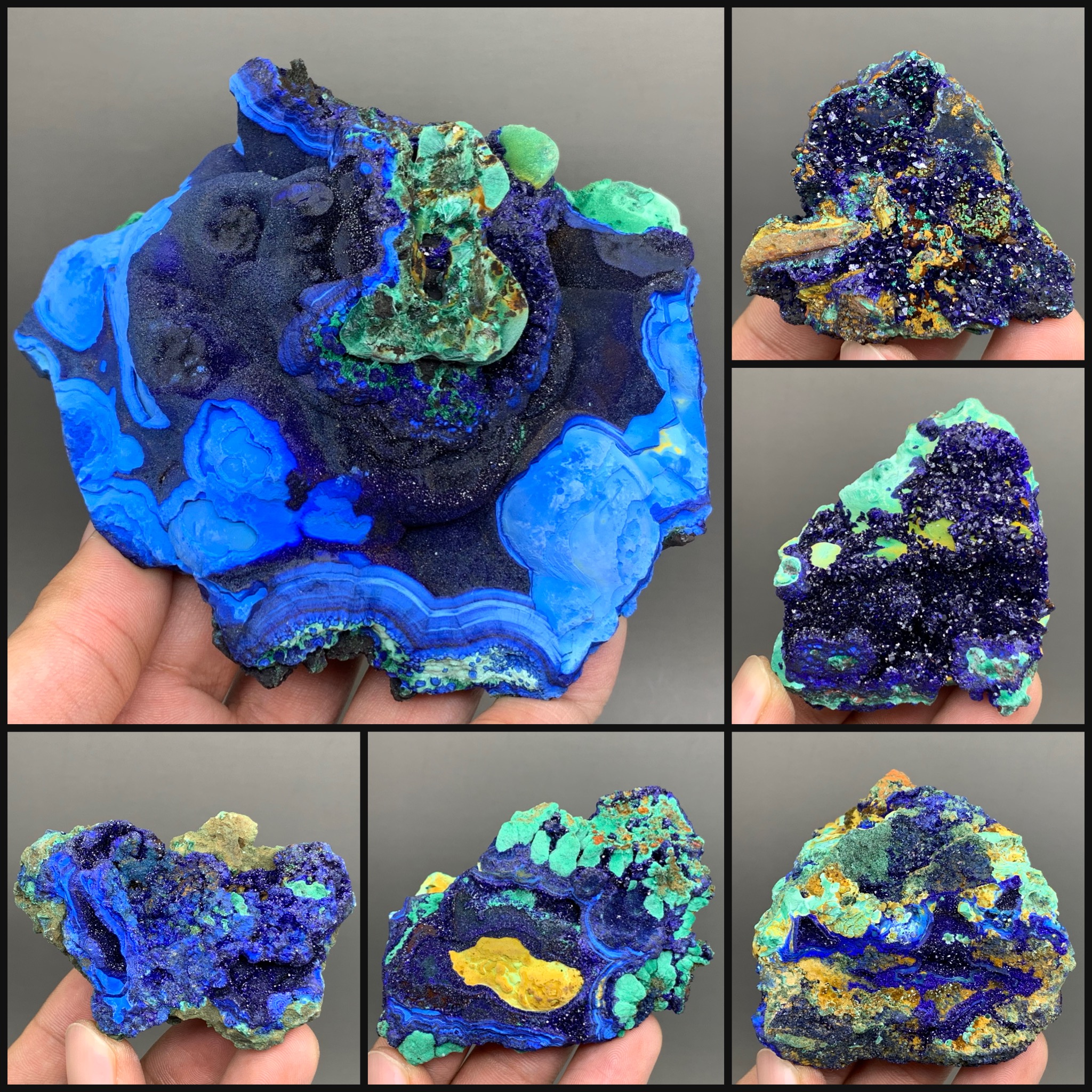 上質な青銅鉱石マラカイト天然鉱物結晶鉱石標本青色鉱物コレクション装飾用原石