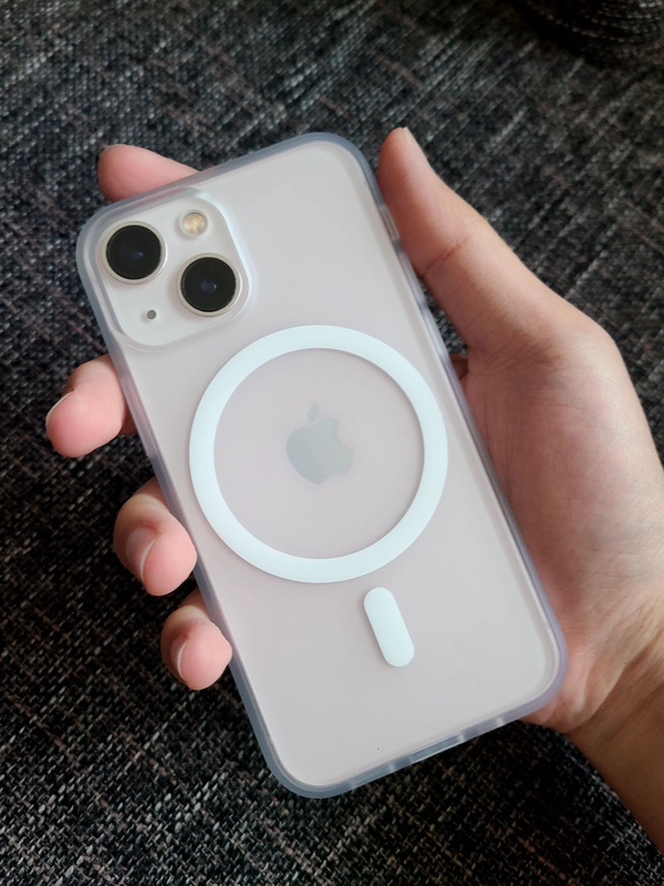 Suitable for Apple iPhone 13 Mini Magnetic Charging Phone Case, Semi-Transparent Matte Full-Cover Anti-Fall Protective Case, Gift-Giving