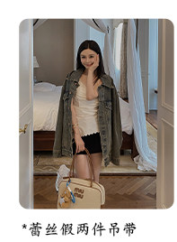 汉服上装 ministudio徐琳「西部单宁」新汉服廓形水洗灰牛仔外套