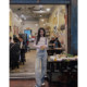 MINISTUDIO Xu Lin has a happy new year Vocal long-leg retro washed light denim blue denim straight pants