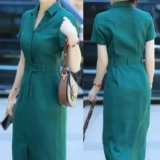 Сиреневая летняя модная рубашка, юбка, французский стиль, городской стиль, в стиле Шанель