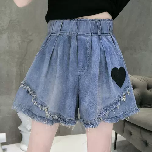 Джинсовая юбка, шорты, тонкие штаны, европейский стиль, оверсайз, свободный крой