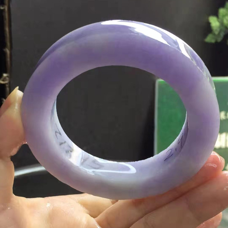 5HL12-16 fruit dare emerald 53 6 Violet emerald bracelet jade bracelet jade bracelet unpolished woolen bracelet