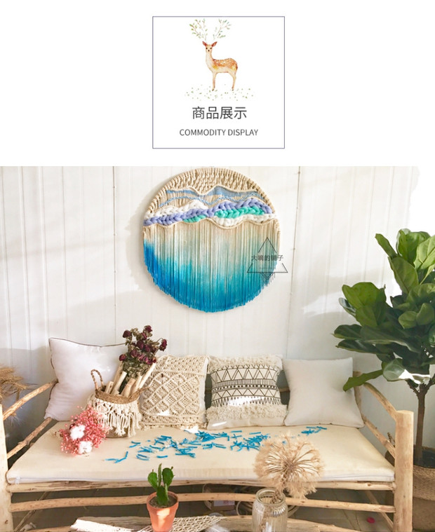 Otsuka làm bằng tay Bắc Âu dệt tay tấm thảm nhuộm B & B phòng khách trang trí phòng ngủ bạt tham trang tri
