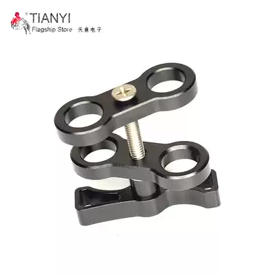 Diving butterfly clamp Two heads 2 heads Three heads 3 heads Light arm Aluminum alloy stainless steel connecting clamp Aluminum alloy ball head clamp