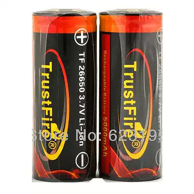 TrustFire26650 lithium battery high capacity 3 7v lithium ion battery 5000mAh rechargeable battery