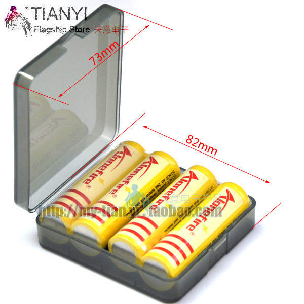 Flashlight lithium battery Ni-MH AA battery storage box Flashlight lithium battery Battery storage box Plastic accessories