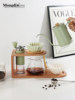 Mongdio Pour-Over Coffee Pot Set Hand Grinder Coffee Maker Coffee Utensils Pour-Over Pot Complete Set with Wooden Storage Stand