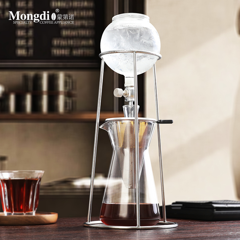 Mongdio Ice Drip Coffee Pot Cold Brew Coffee Pot Household Large Capacity Glass Ice Brew Pot Drip Filter