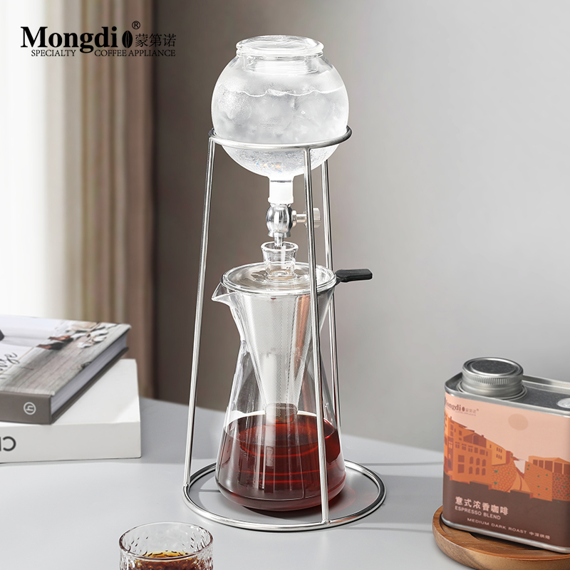 Mongdio Ice Drip Coffee Pot Cold Brew Pot Home Drip-Type Hand-Brewed Coffee Pot Ice Brew Pot Coffee Filter