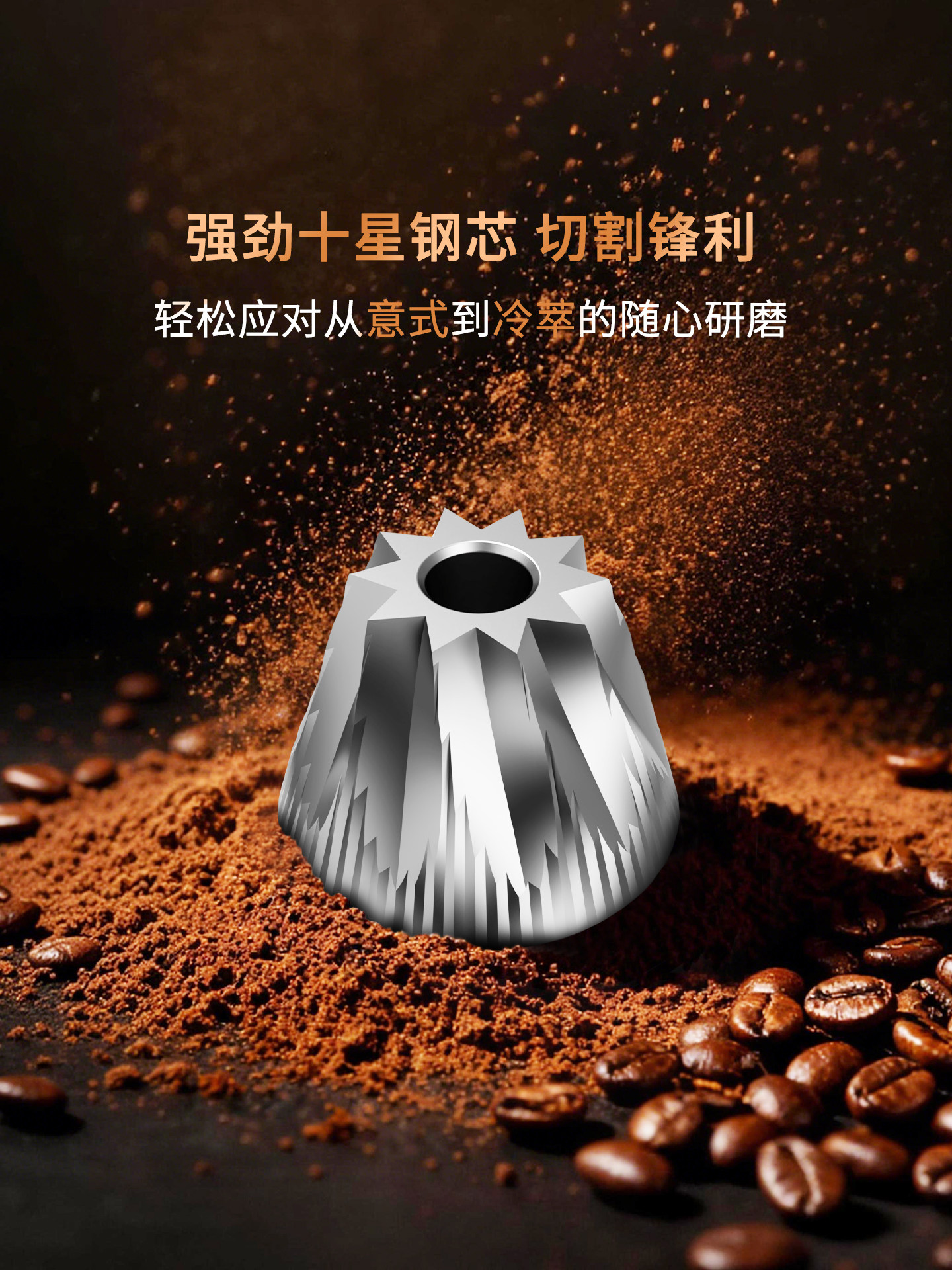 Mongdio Jianbing Pro Hand-Cranked Coffee Grinder Coffee Bean Grinder Manual Coffee Machine Portable Ten-Star Grinder