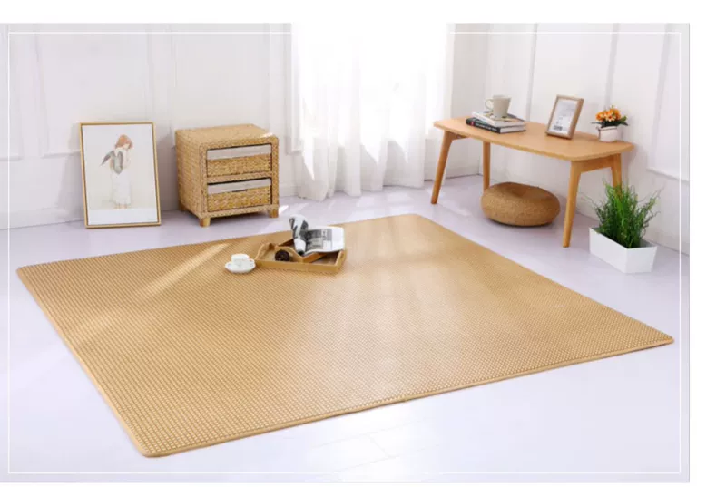Thảm mùa hè Nhật Bản chiếu mat bé bò thảm phòng khách phòng ngủ mây băng lụa mat thảm - Thảm