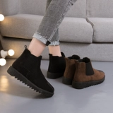 Martens, утепленные зимние удерживающие тепло короткие сапоги на плоской подошве, легко надевать, коллекция 2022