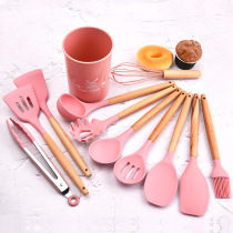 Nordic silicone shovel kitchen utensils set full set of household non-stick pan special spatula spatula high temperature resistant shovel scoop