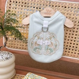 Новая весна и летняя питомец китайский стиль и кошачья одежда Тедди Бишон медведь Новая китайская вышивка в стиле