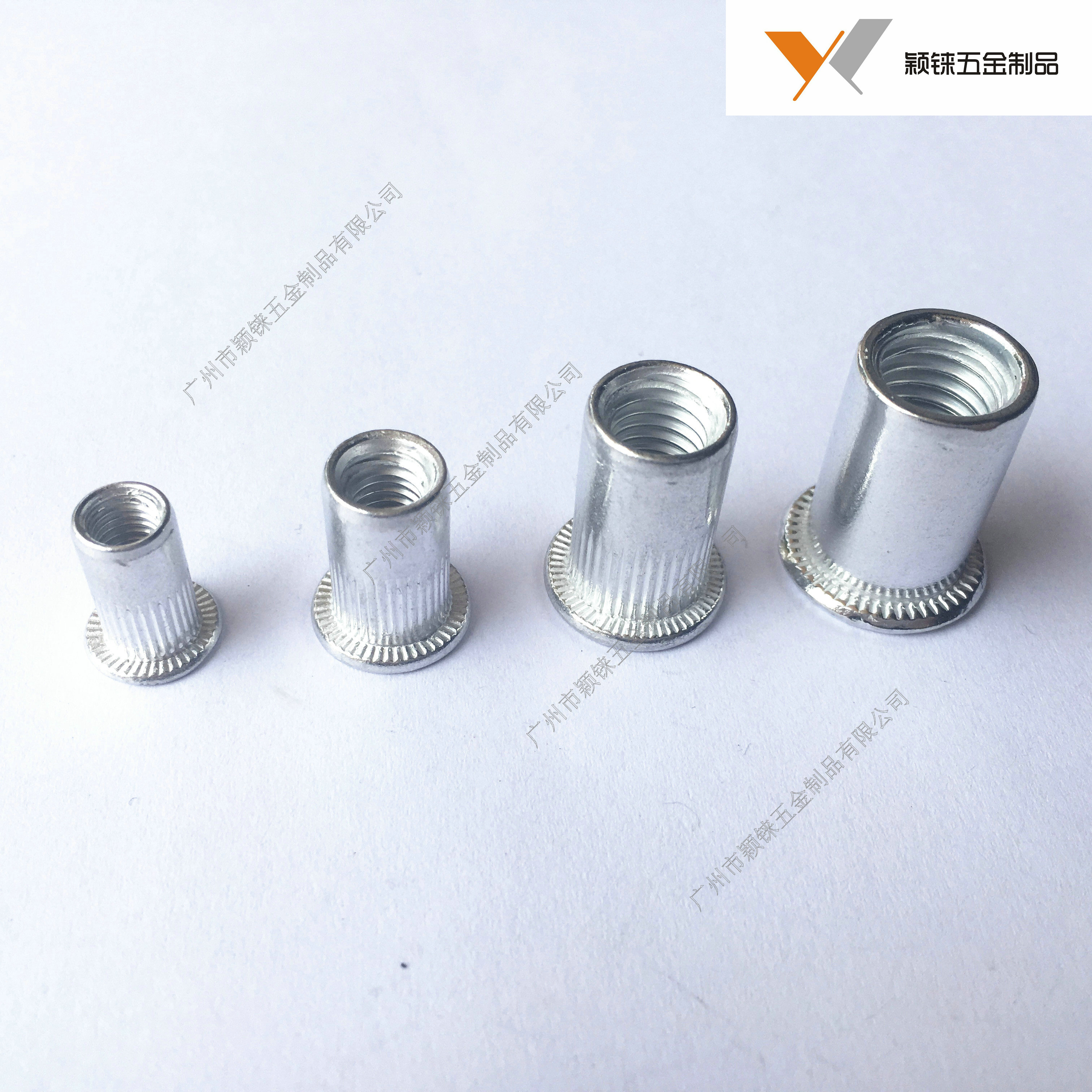 GB T17880 1 aluminum flat head pull rivet nut aluminum alloy pull cap aluminum pull mother M4M5M6M8M10