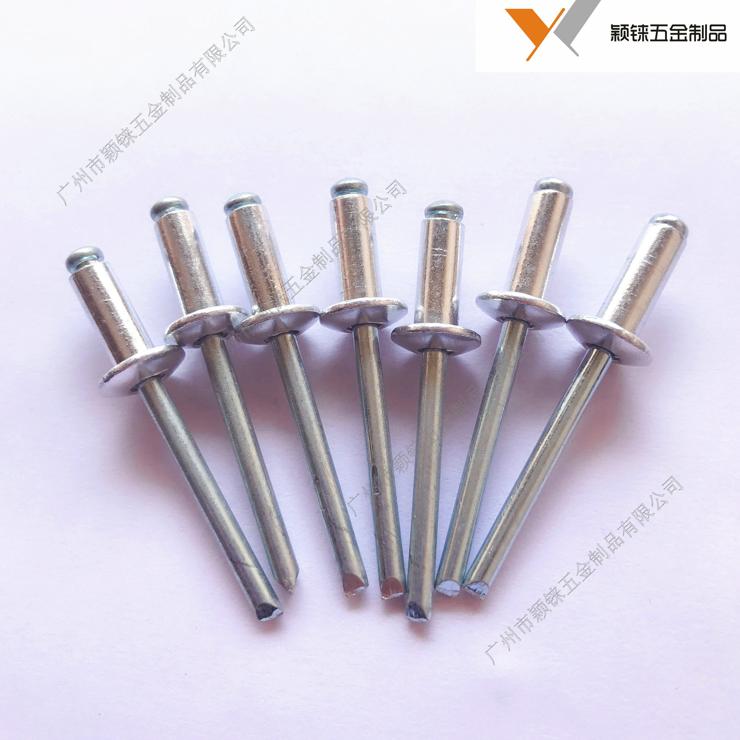 Open aluminum pumping core rivet head pull rivet rivet flat round head shaft nail decoration nail 6 6 4*10-40