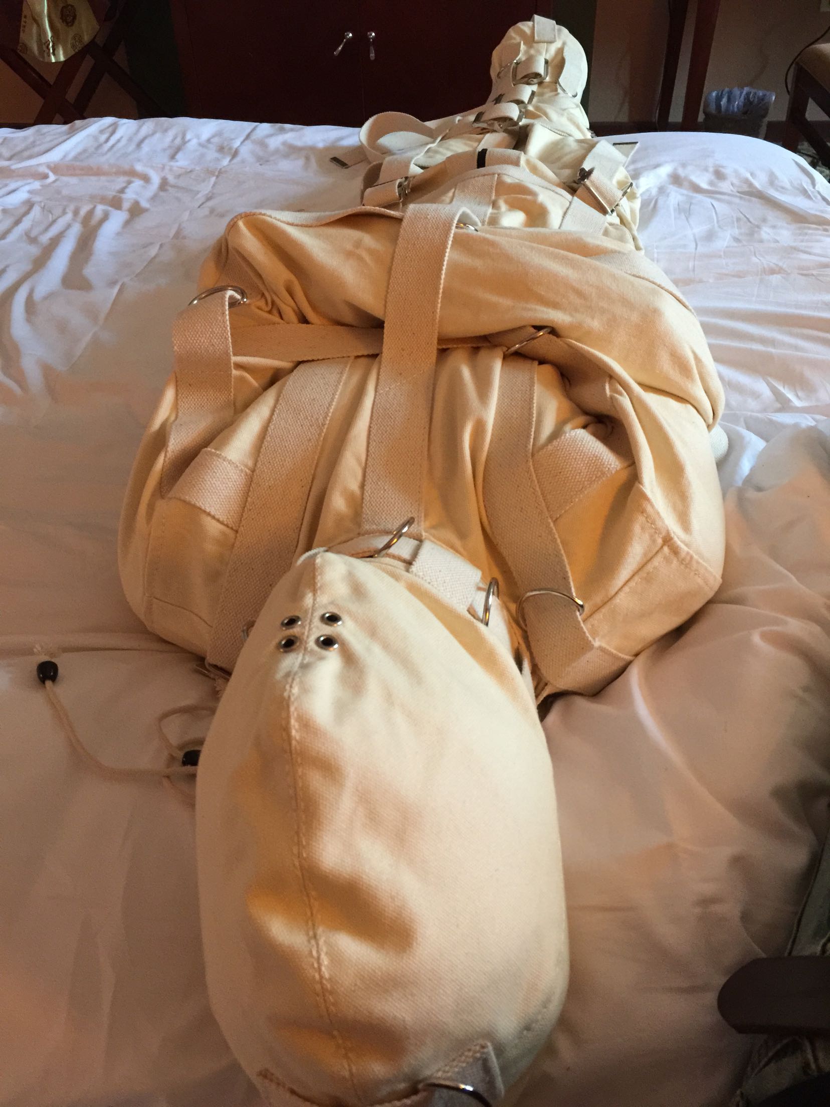 Heavy professional canvas restraint clothing restraint clothing safety