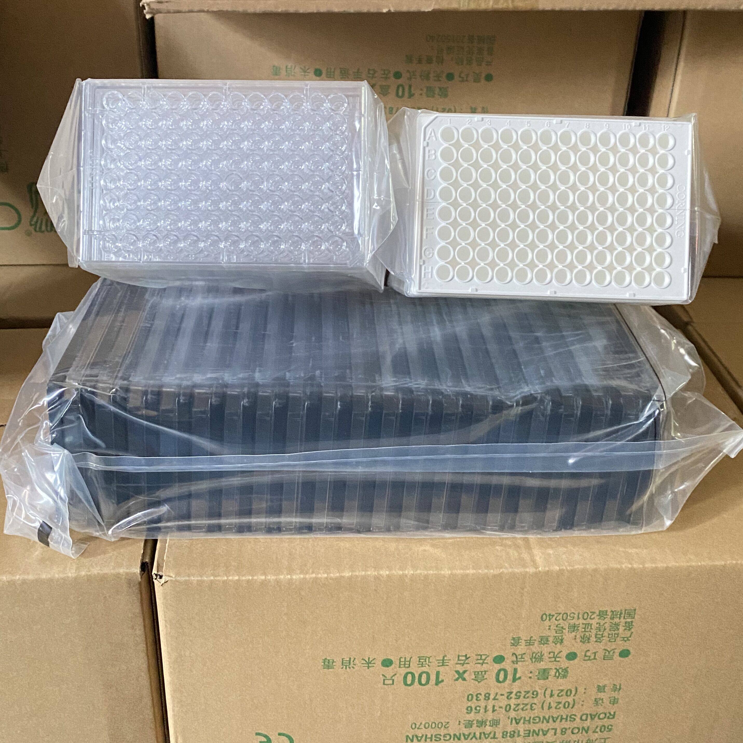 康宁96孔384细胞培养板白色黑色透明3605 3707 3632 3336 3797