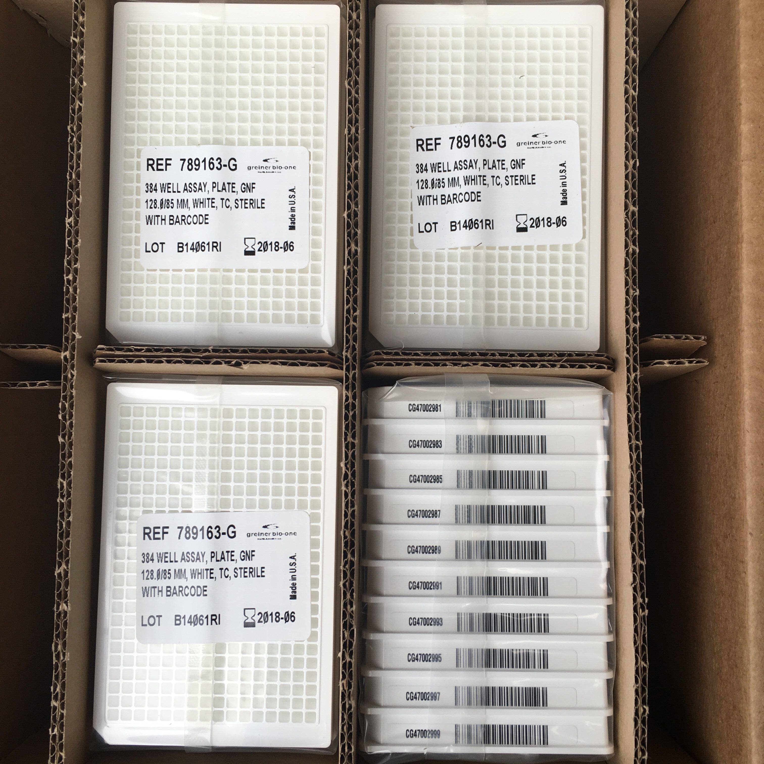 German Graco na Greiner 784075 384 384 holes microperforated plate white TC round hole square hole