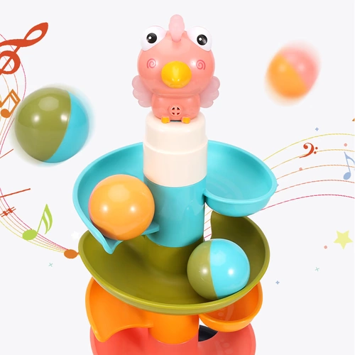 Башенка с рельсами, горка, игрушка, 0-3 лет, раннее развитие