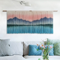 Lanyifang Nordic hand-woven pure cotton tapestry living room bedroom bedside decoration B&B soft decoration art tapestry