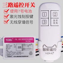 Home Wireless Smart Remote Control switch 220V three-way Lighting Fixture Ceiling Light remote control through wall