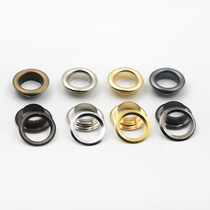 Hollow Willow nail air eye buckle copper chicken eye button Converse canvas shoes side buckle garment handmade leather bag accessories