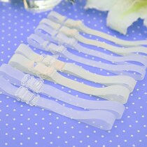 Transparent hidden plastic breast wrap sling female seamless underwear female shoulder strap summer strap girl hidden chest buckle