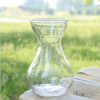 Hoa thủy canh, bình thủy canh, củ lục bình, chai màu xanh lá cây, chai nước, thủy tinh hạng nhất - Vase / Bồn hoa & Kệ chau nhua