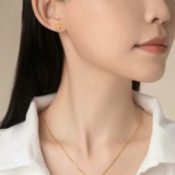 周大福 Асимметричные серьги с бантиком на день Святого Валентина, с медвежатами, подарок на день рождения