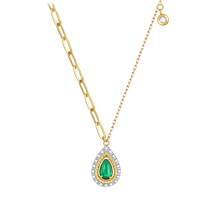 Mothers Day gift Zhou Dafu ENZO18K Golden Zum mother green diamond necklace female EZV8572