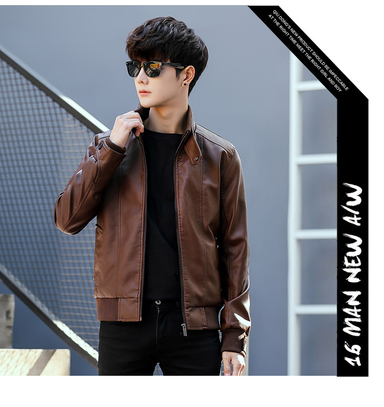 Cộng với quần nhung da nam phù hợp mùa đông dày đầu máy thanh niên ấm áp hai mảnh phiên bản Hàn Quốc của công việc ngắn tự tu - Quần áo lông thú áo khoác dạ nam