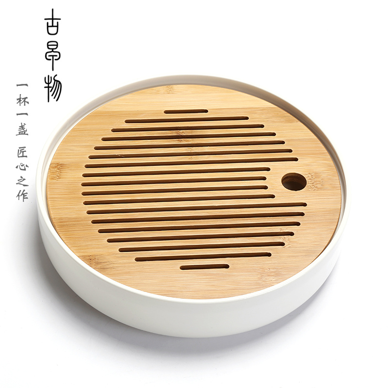 All ceramic tea tray to do big circular water tea sea kung fu tea tray melamine tea sets of office home