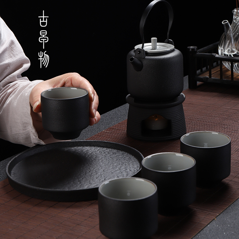 Japanese girder pot based warm tea ware kung fu tea set suit household contracted do make tea disc ceramic teapot