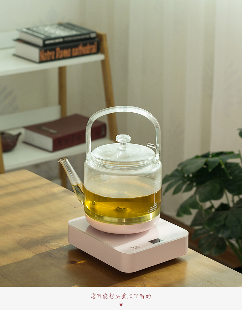 Glass boiling tea machine electricity TaoLu heat - resistant Glass teapot kung fu tea set household modern boiling water pot