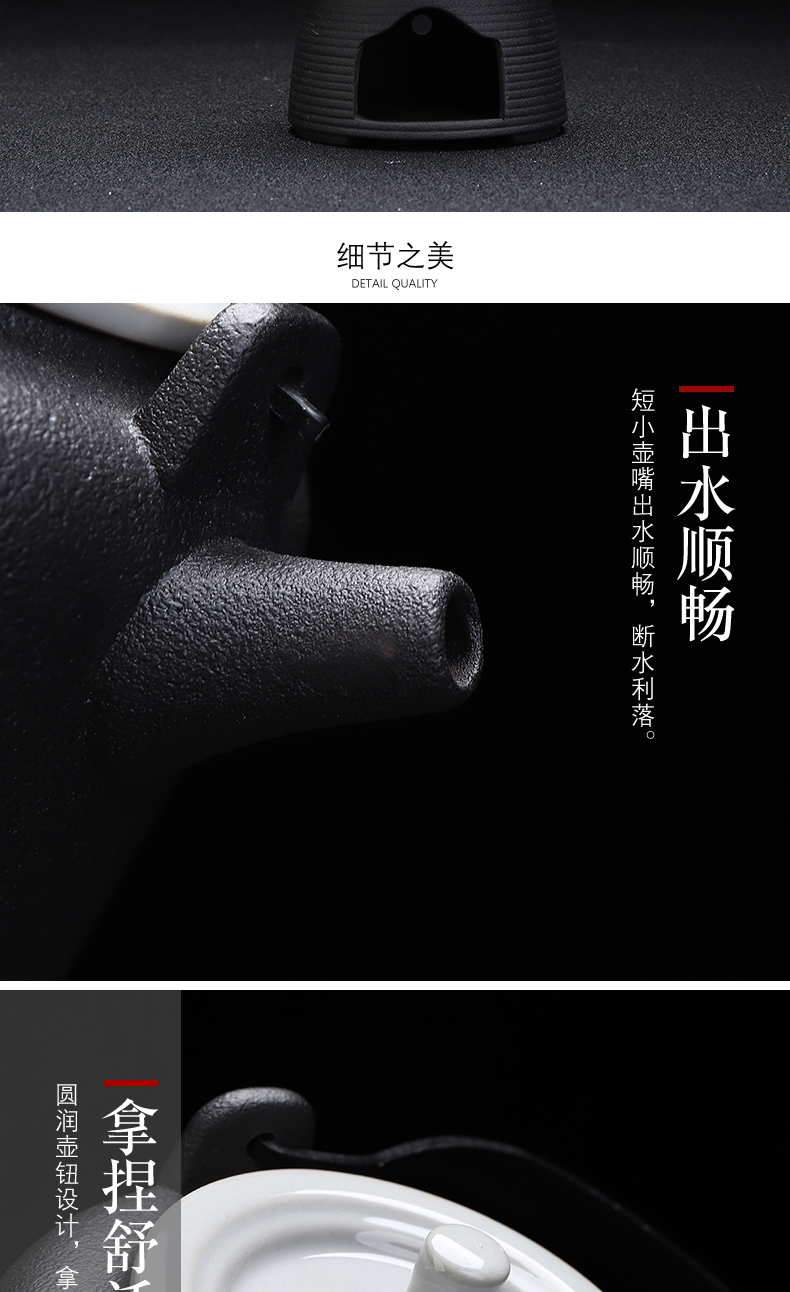 Japanese girder pot based warm tea ware kung fu tea set suit household contracted do make tea disc ceramic teapot