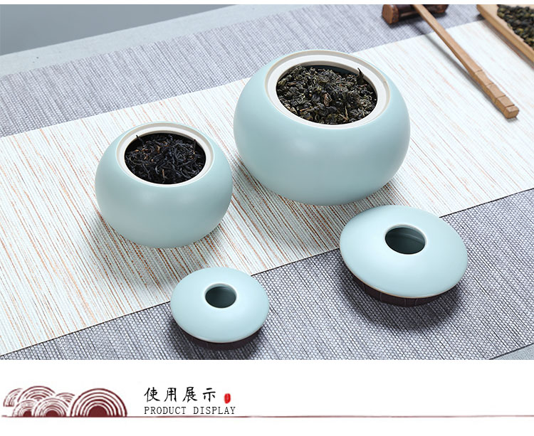 Your up ceramic round caddy fixings tea warehouse size small tea set household seal pot tanks Your porcelain piece