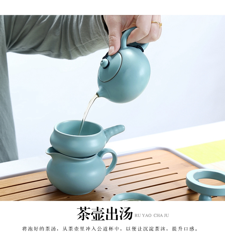 Open the slice your up porcelain teapot xi shi single pot of ceramic kung fu tea set modern home office teapot teacup