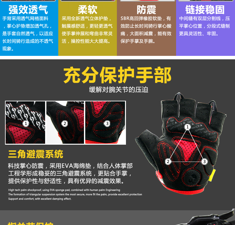 Gants de cyclisme SPAKCT - Ref 2242984 Image 30