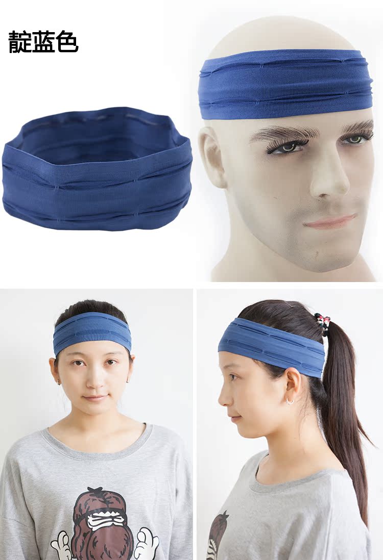 Lin cưỡi chạy băng đô antiperspirant vành đai băng tóc headband headband băng thông mồ hôi tóc băng - Kerchief / Earflap khăn ống thể thao đa năng