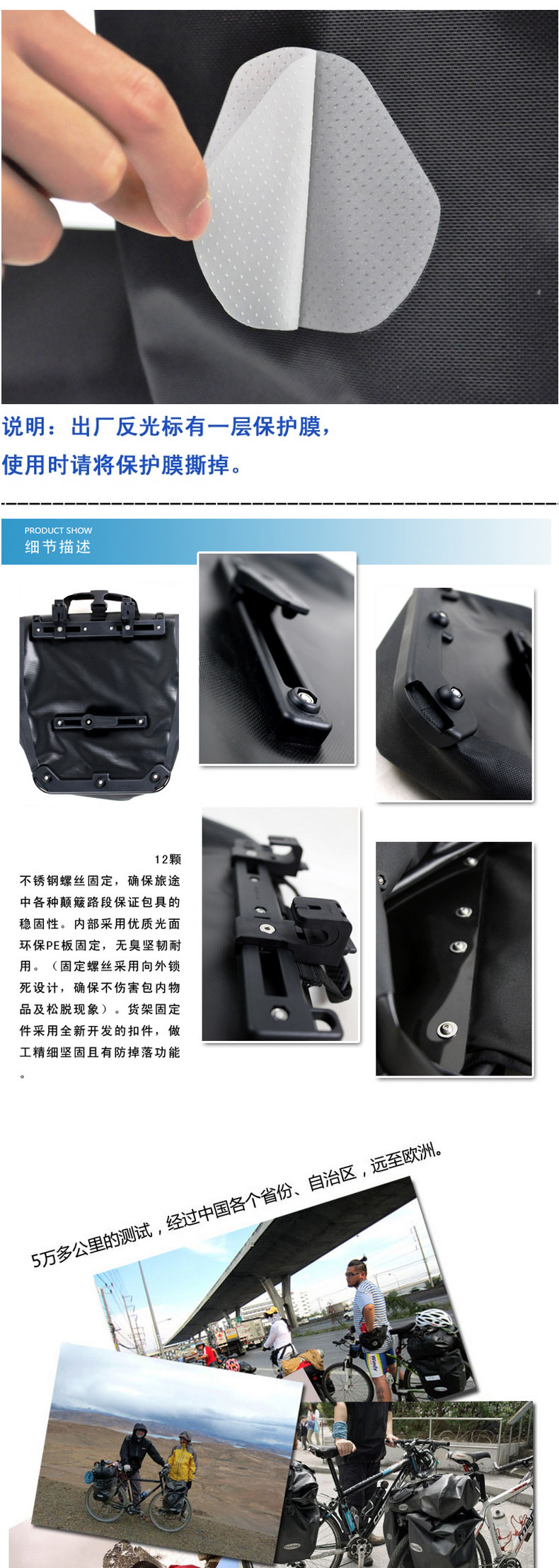 Sacoche pour vélo mixte LKLM - Ref 2214064 Image 34