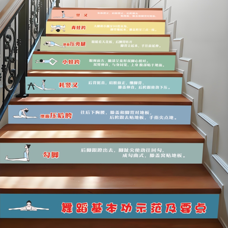 Dance Studio Step Stickers Waterproof Car Body Stickers Stair Decoration Wall Stickers Training Class Stairway Corridor Image Promotion Strips Dance Studio Step Stickers Waterproof Car Body Stickers Stair Decoration Wall Stickers Training Class Stairway Corridor Image Promotion Strips