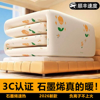 [3C Safety Certification] 2026 New Electric Blanket for Single and Double Use, Dual Control Electric Mattress for Home, Student Bed, Dormitory Safety