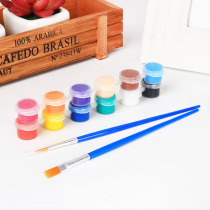 Pottery pigment children painted plain green pigment 6 color 12 color set kindergarten diy hand painted graffiti paint no burn