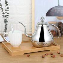 2021 new 2021 stainless steel bubble filter flower teapot restaurant hotel kettle hotel with thin mouth long mouth glaze