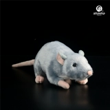 Подарочный знак зодиака года Крысы: серый мышонок, плюшевая игрушка-мышка, кукла-мышка, игрушка-симулятор животного.